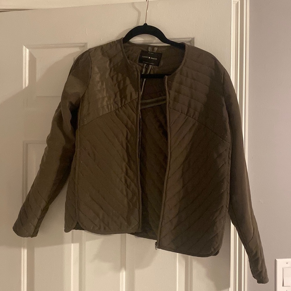 Lucky brand olive bomber